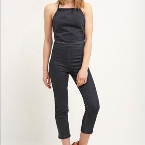 Free People Denim Jumpsuit